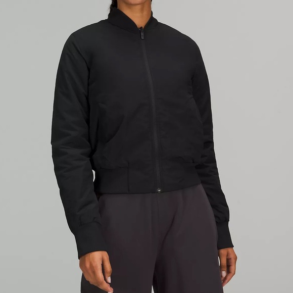 Lululemon reversible black bomber jacket - Picture 1 of 6